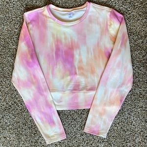 Athletic Long Sleeve Crop Top
